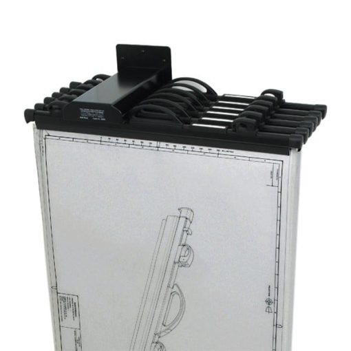 Console murale capacité 10 barrettes relieurs Arnos pour classement suspendu, idéale pour plans jusqu'au format A0 avec fixation murale invisible; disponible à la commande en ligne sur C.Diff Prom avec livraison rapide en Suisse.