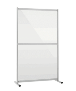 Cloison de protection mobile sans roulettes, livrée démontée, avec montage inclus lors de la livraison rapide en Suisse via C.Diff Prom, disponible à l'achat en ligne.