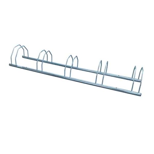 Support pour 5 vélos anticorrosion, entièrement métallique et résistant aux intempéries, pouvant être posé ou fixé au sol, disponible à l'achat en ligne sur C.Diff Prom avec livraison rapide dans toute la Suisse.